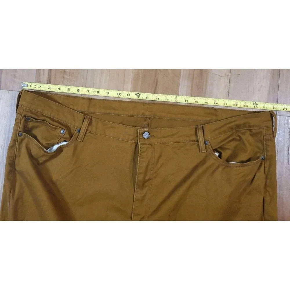Levi's 541 Athletic Taper Pants Men's 50x27 Caraway Gold Twill White Tab READ